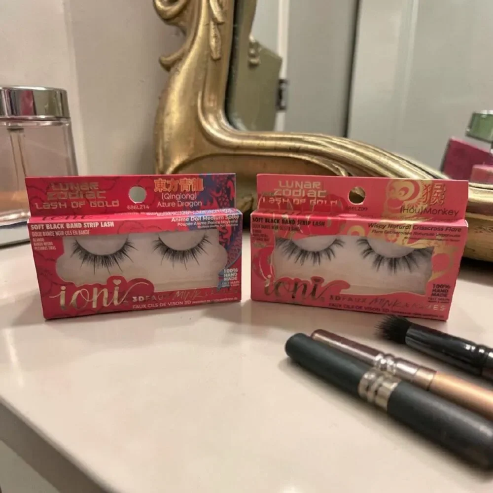 Ioni Lunar Zodiac Faux Mink Lash Bundle, Azure Dragon & Monkey Lashes